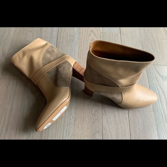 Chloe Booties, Leather and suede booties Sz 8.5 - Picture 4 of 4